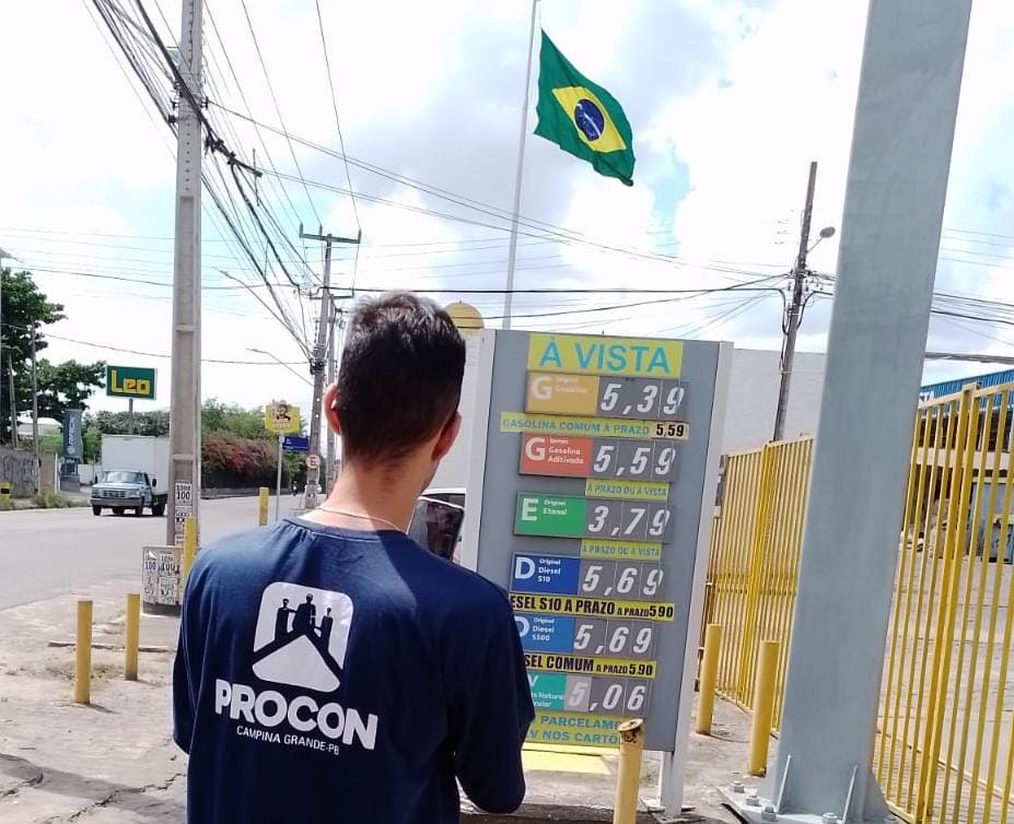 Procon-CG: Preço do litro da gasolina comum chega a R$ 5,25 nos postos MS e Ponto Cem Réis