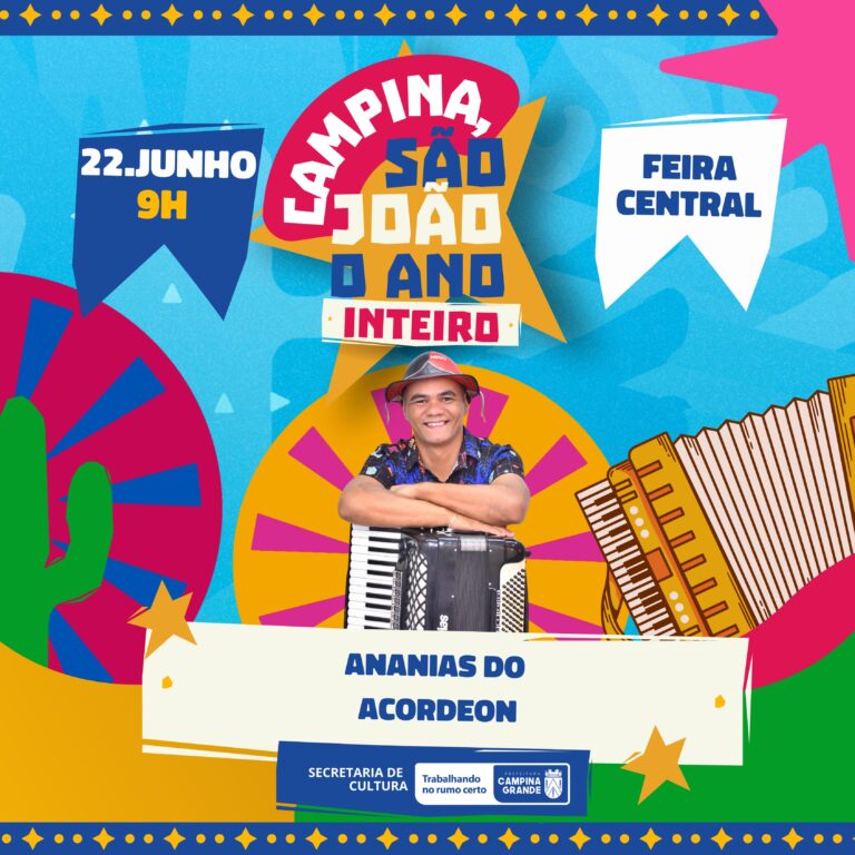 Programa “Campina, São João o Ano Inteiro” leva forró pé-de-serra para a Feira Central, neste sábado