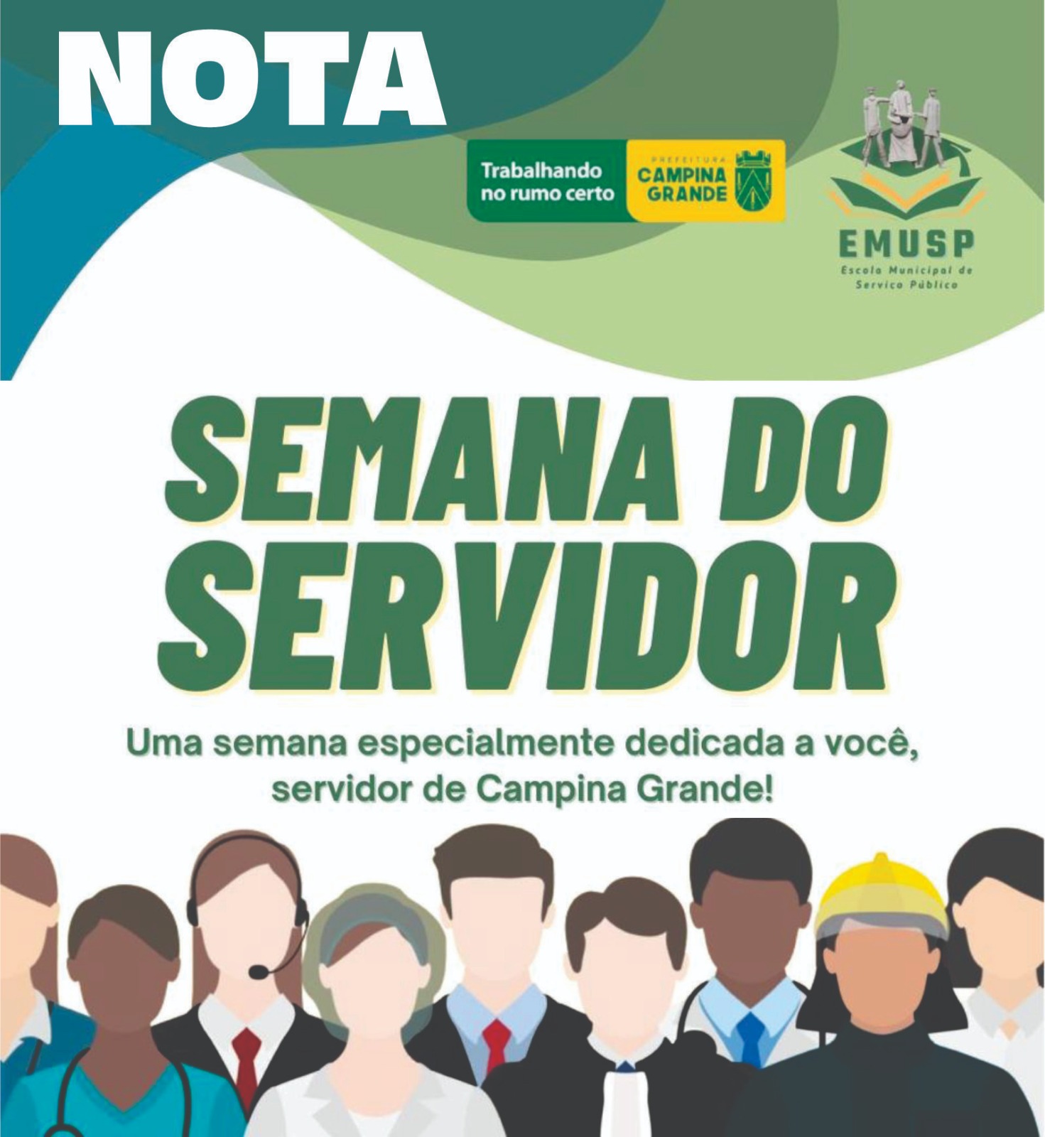 NOTA – SEMANA DO SERVIDOR – SAD: Abertura da Taça do Servidor é adiada para 5 de novembro