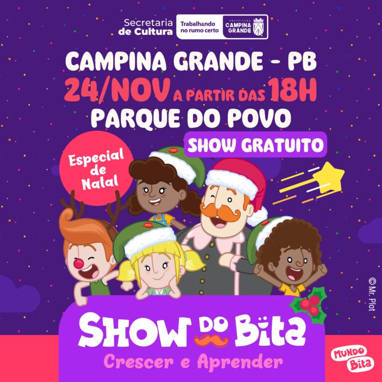 Prefeitura de Campina Grande divulga nova data para Show do Bita e Parque do Povo receberá especial de Natal