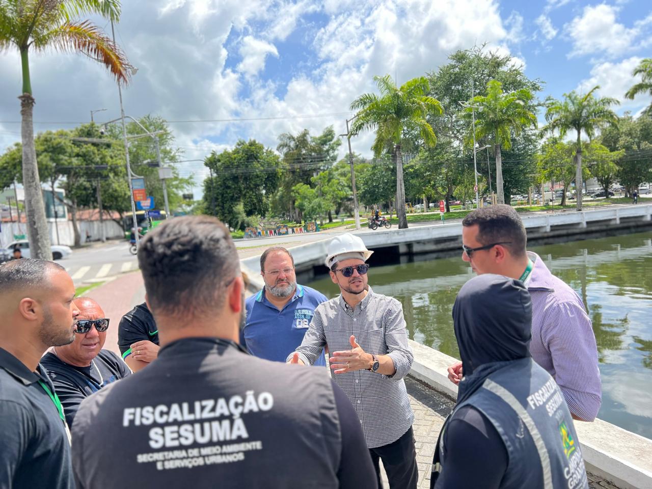 Equipe da Sesuma realiza fiscalização no Açude Velho