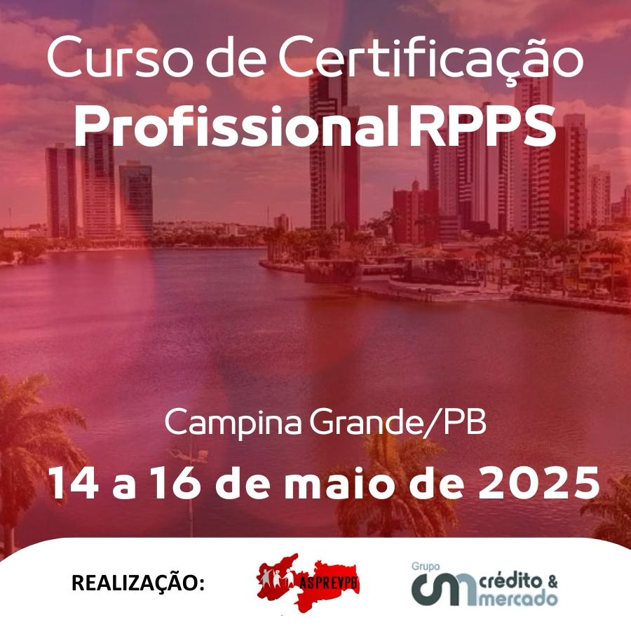 Ipsem sediará Curso de Certificação Profissional RPPS em Campina Grande