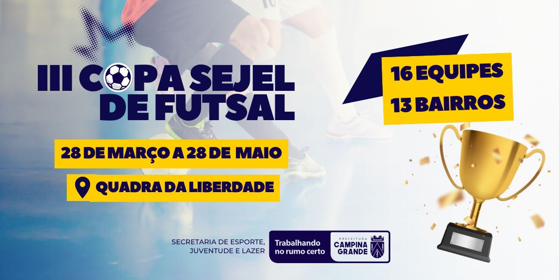 Terceira Copa Sejel de Futsal Masculino chega à semifinal nesta segunda-feira