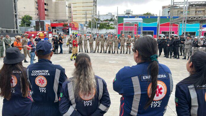 O MAIOR SÃO JOÃO DO MUNDO: Equipes de segurança realizam simulado de salvamento de vítimas de explosão e desabamentos, no Parque do Povo, na noite da próxima terça-feira