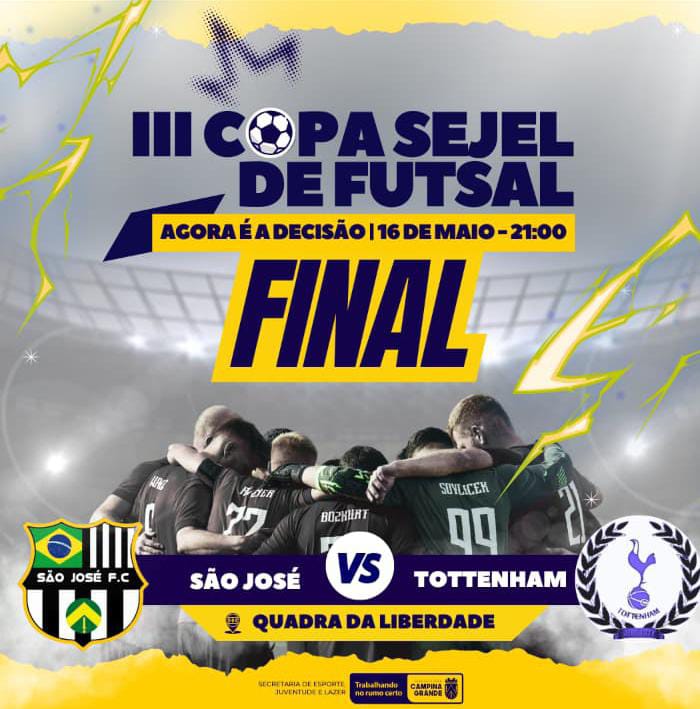 Final da III Copa Sejel de Futsal Masculino acontece nesta sexta-feira, na Quadra da Liberdade