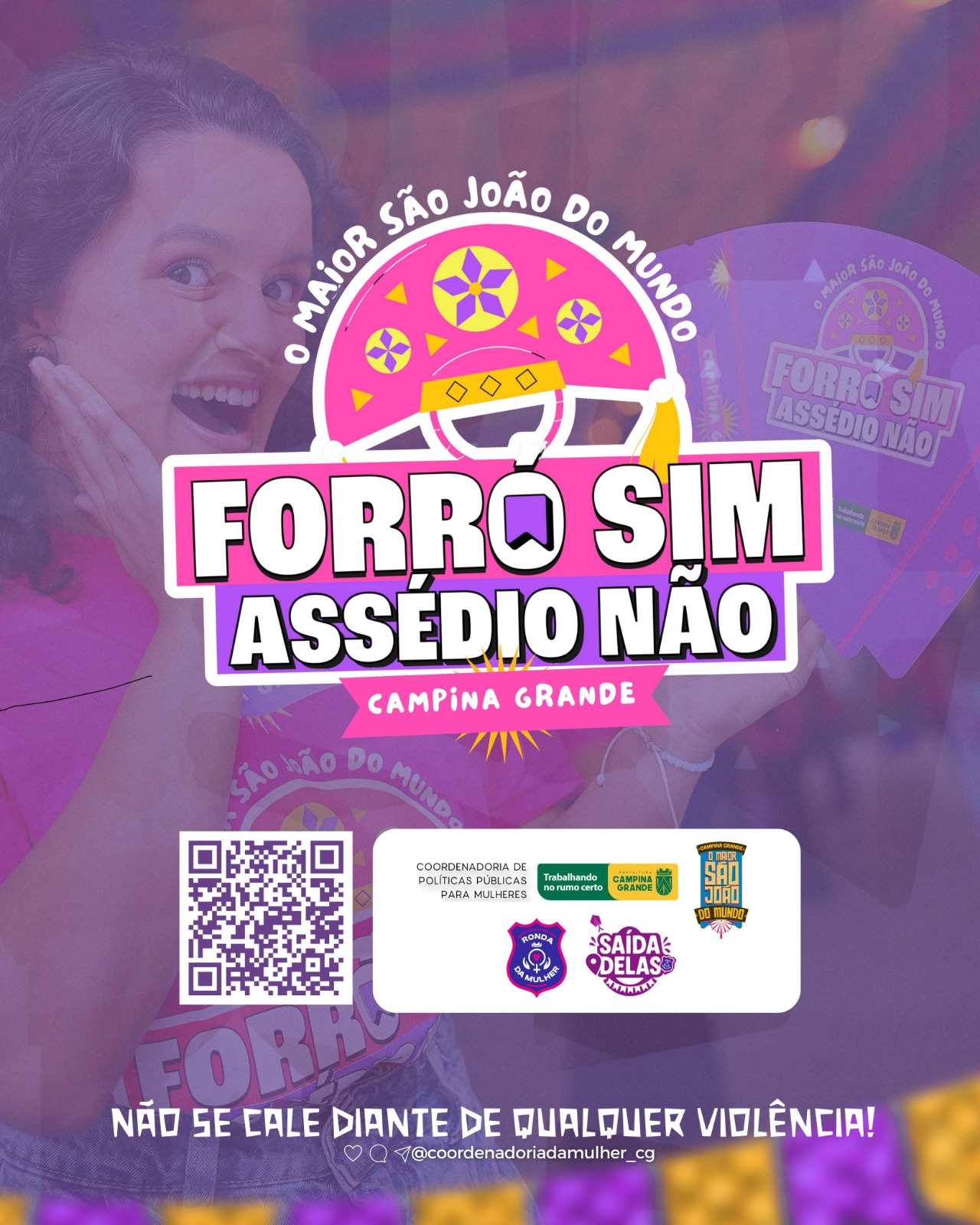 ‘Forró Sim, Assédio Não’: campanha inicia trabalho em mais uma edição histórica d’O Maior São João do Mundo