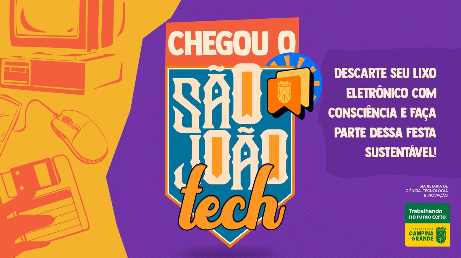 SECTI inicia o “São João Tech” e convida a população a descartar eletrônicos com consciência