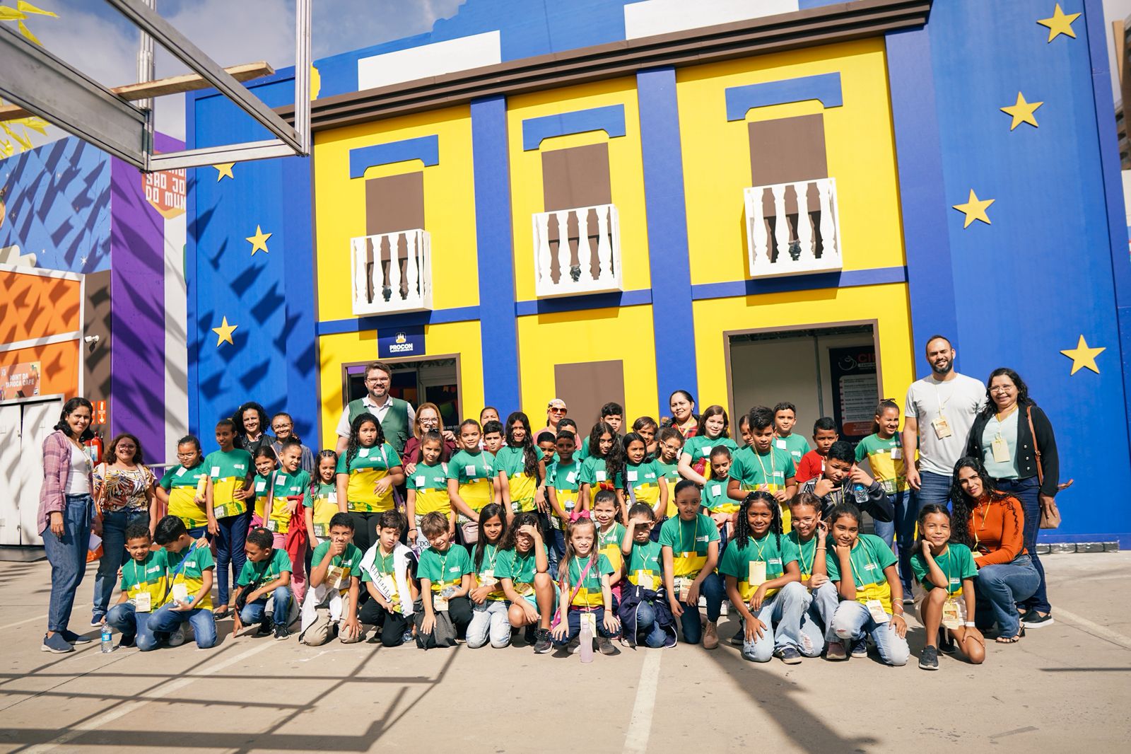 Durante a II Trilha Pedagógica estudantes da Rede Municipal visitam o Parque do Povo
