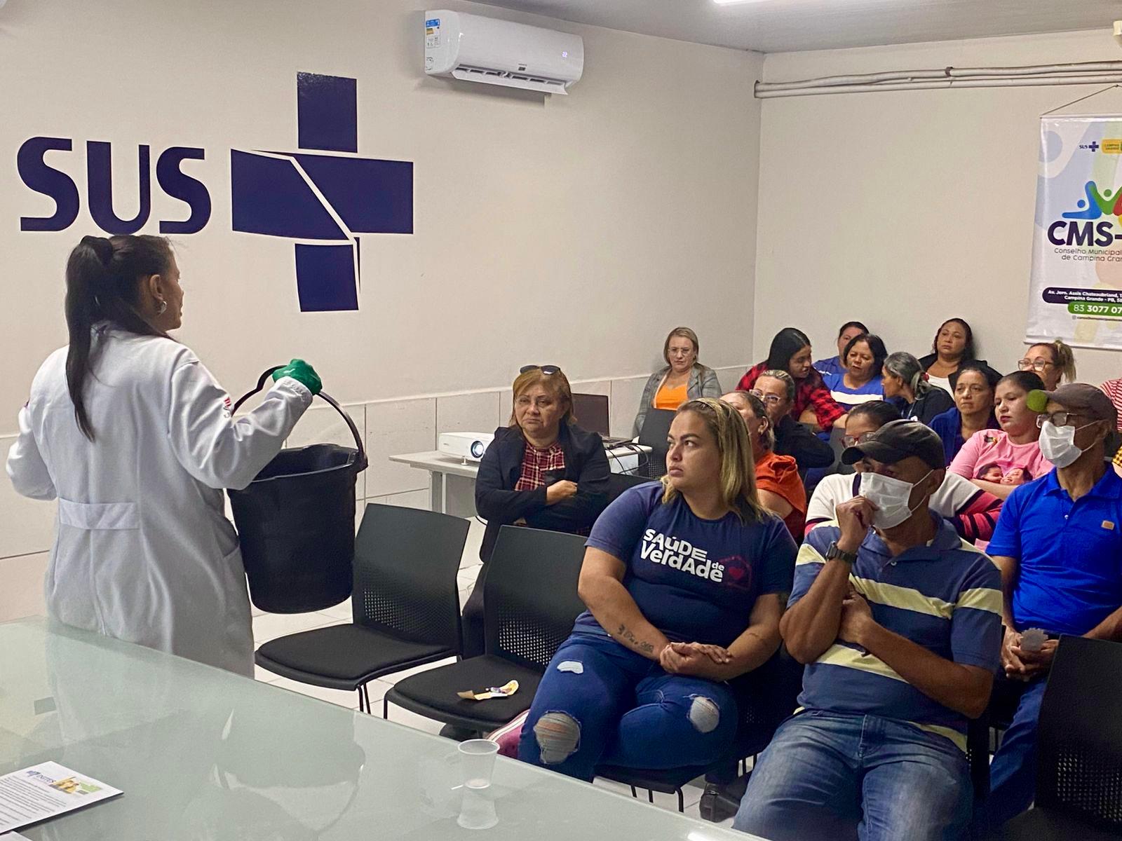 Prefeitura de Campina Grande promove capacitação em biossegurança para auxiliares de serviços gerais da saúde