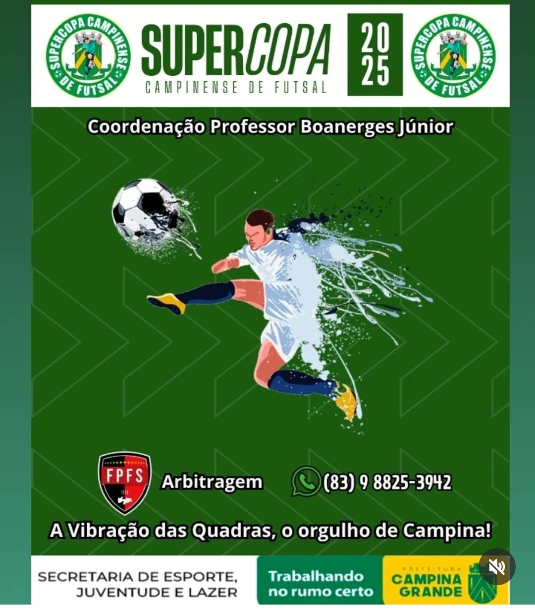 Com apoio da Prefeitura de Campina Grande, têm início as disputas da II Supercopa Campinense de Futsal