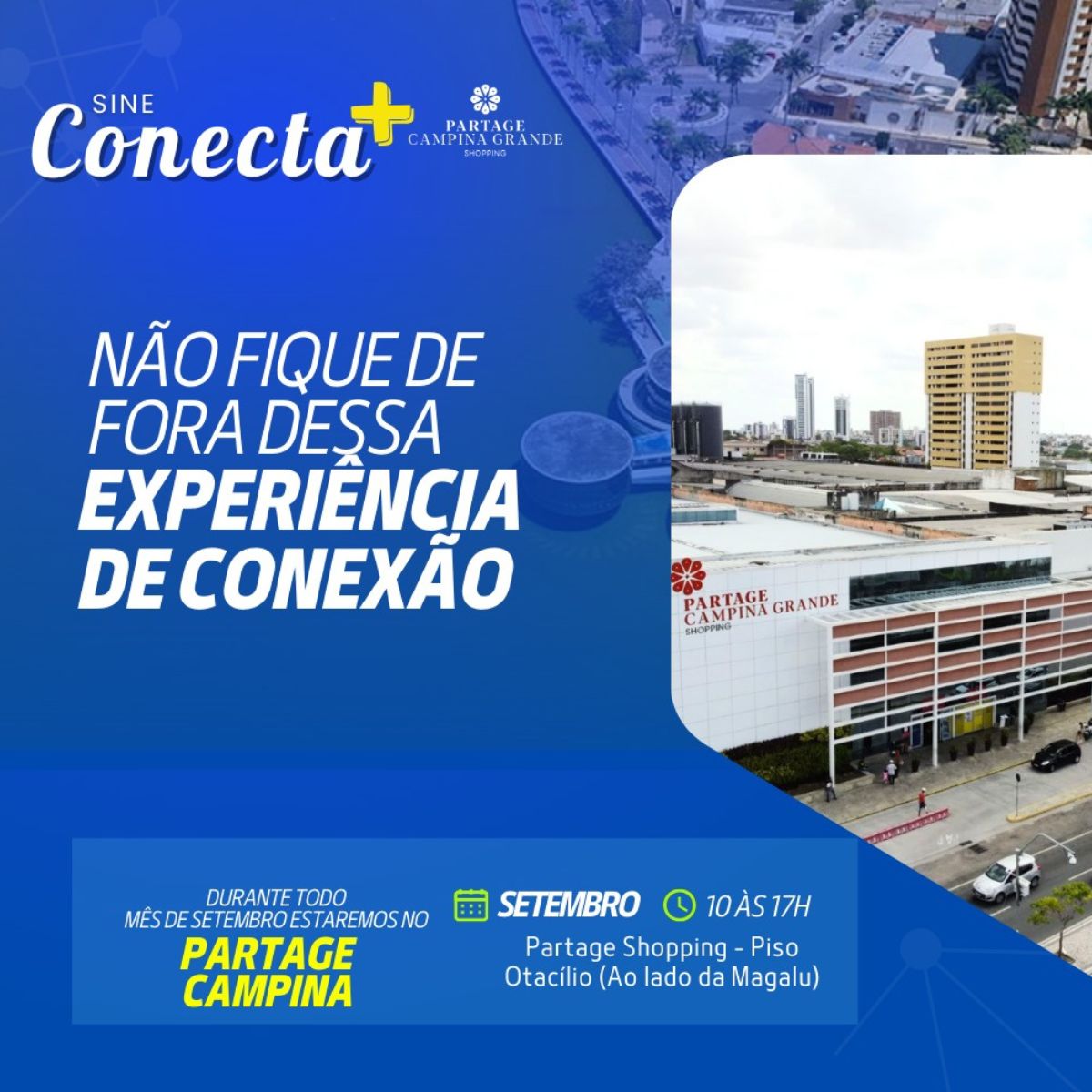 Prefeitura lança SINE Conecta+ no Partage Shopping com feirões de emprego, capacitação e inclusão