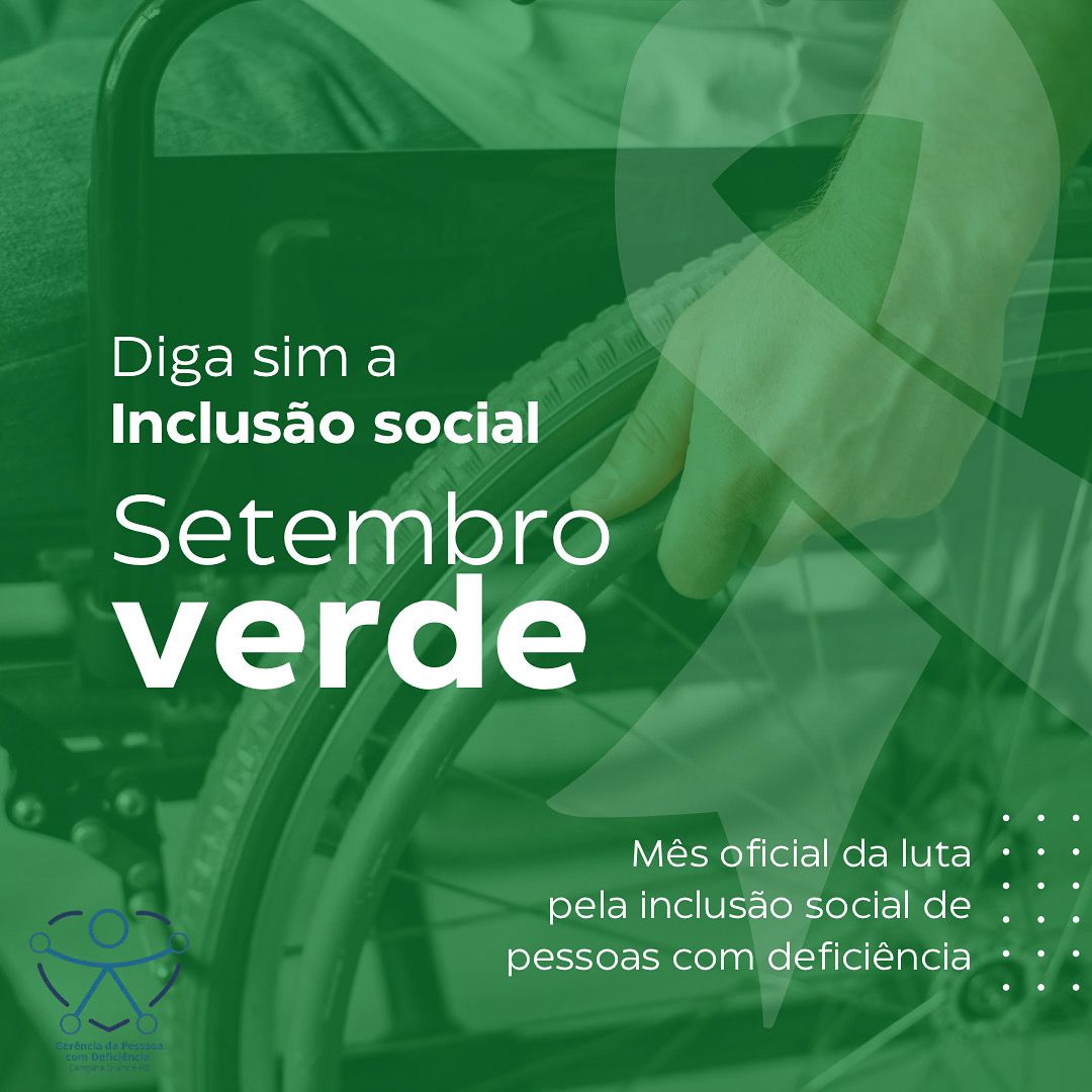Setembro Verde: Prefeitura de Campina Grande promove programação especial voltada à inclusão da pessoa com deficiência