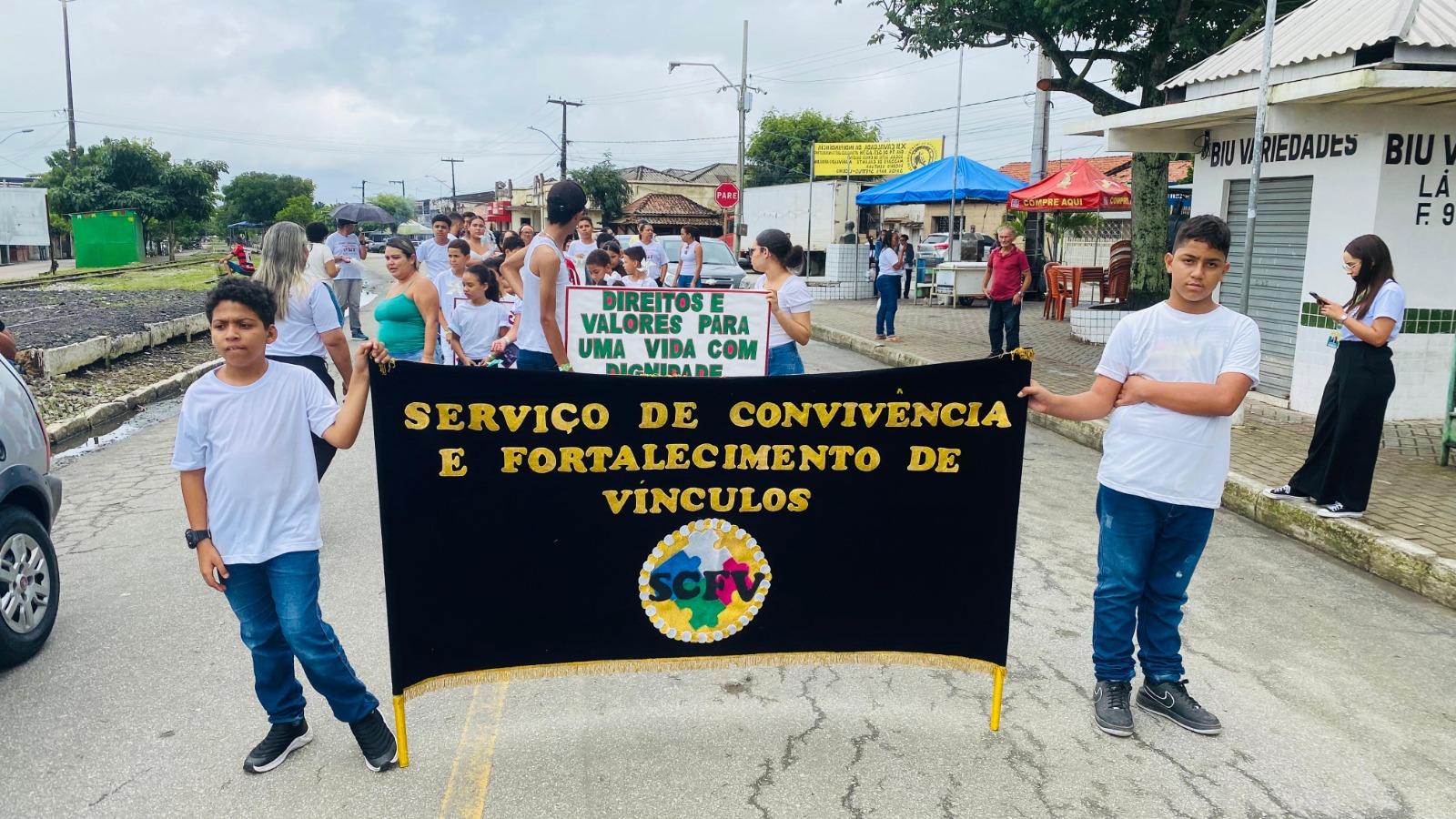 Prefeitura de Campina Grande promove desfile cívico com usuários da Semas no Distrito de Galante