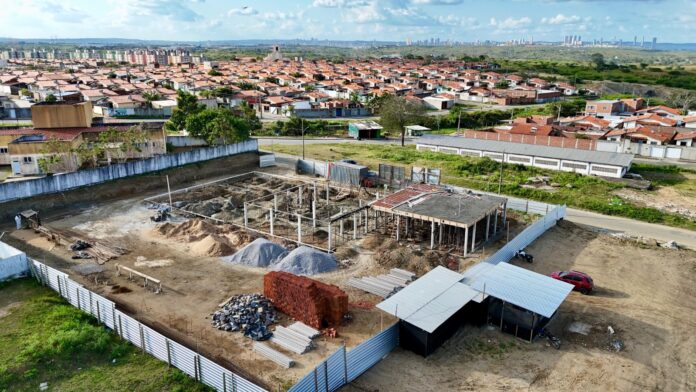 Obras de construção do novo CAPS no Complexo Aluízio Campos já ultrapassam 17% de serviços executados