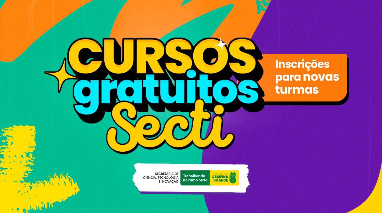 SECTI abre vagas para cursos gratuitos na área de Tecnologia em Campina Grande