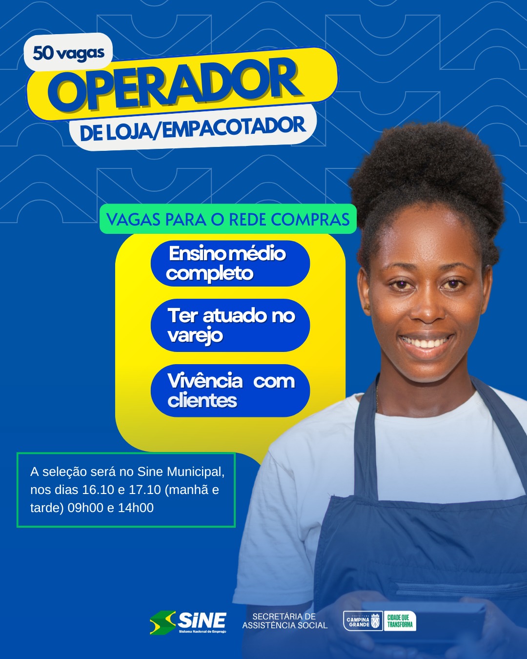Sine de Campina Grande oferece 50 vagas em empresa parceira do setor alimentício