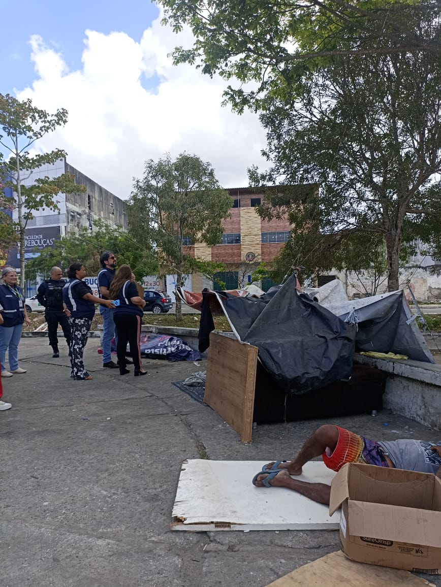 Prefeitura de Campina Grande realiza ação integrada para acolhimento de pessoas em situação de rua em vários pontos da cidade