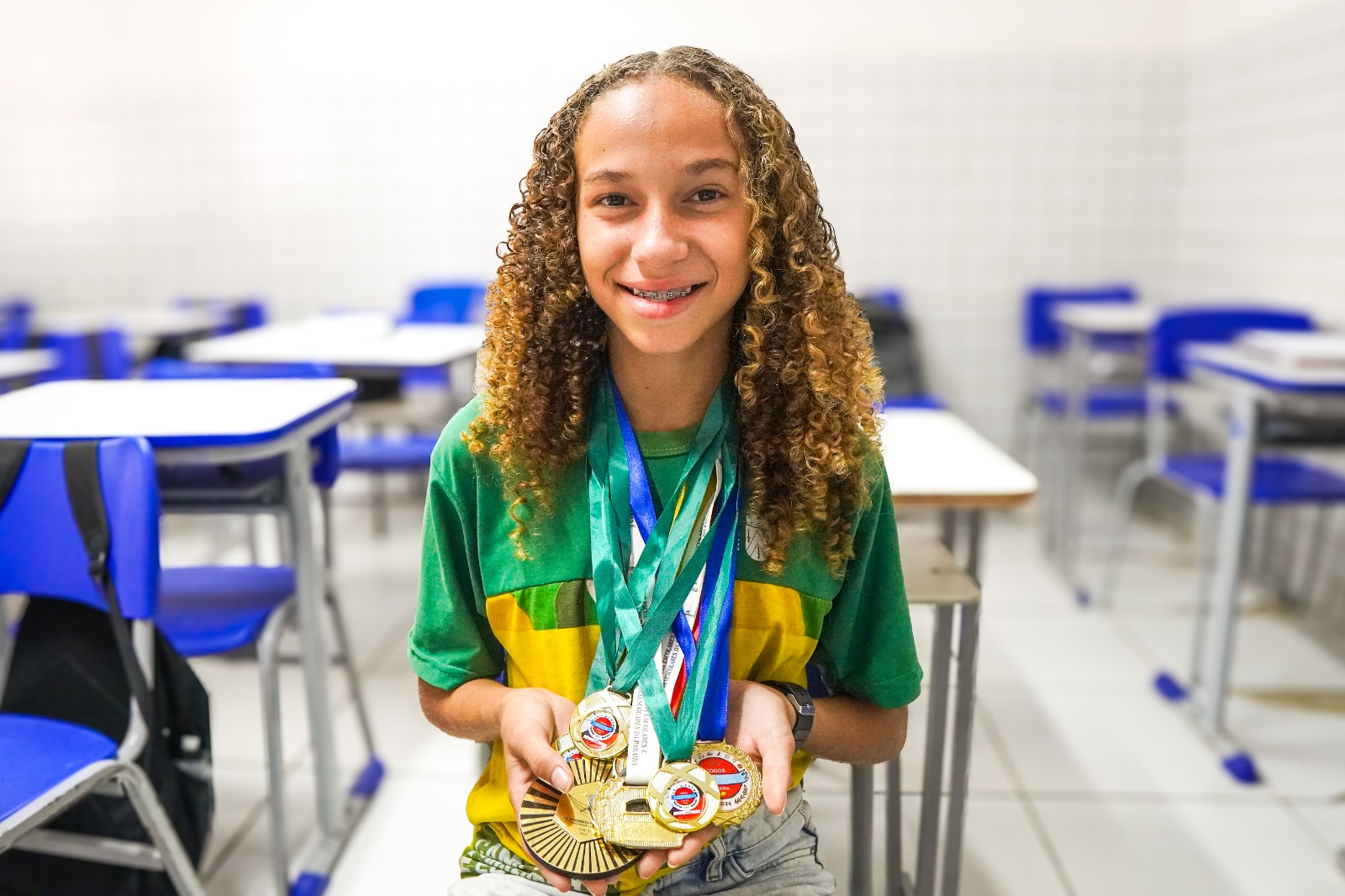Estudante da rede municipal conquista primeiro lugar na categoria bronze durante os Jogos Escolares Brasileiros, em Minas Gerais