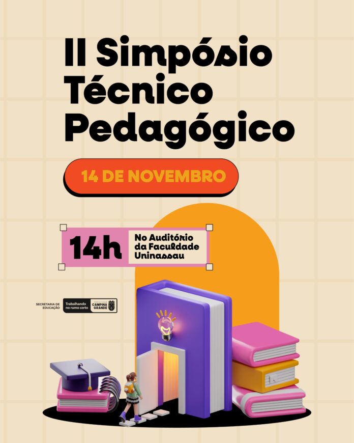 Prefeitura de Campina Grande abre inscrições para o II Simpósio Técnico-Pedagógico da rede municipal de ensino