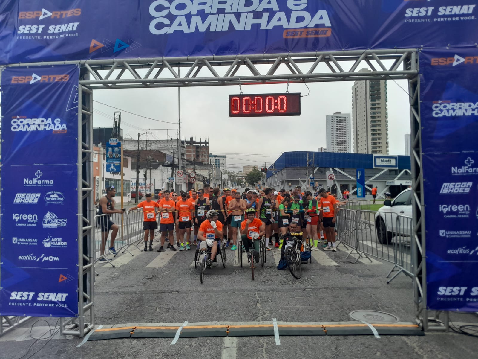 Em parceria com a Prefeitura de Campina Grande, 3ª Corrida do Sest/Senat reuniu cerca de 1.100 atletas