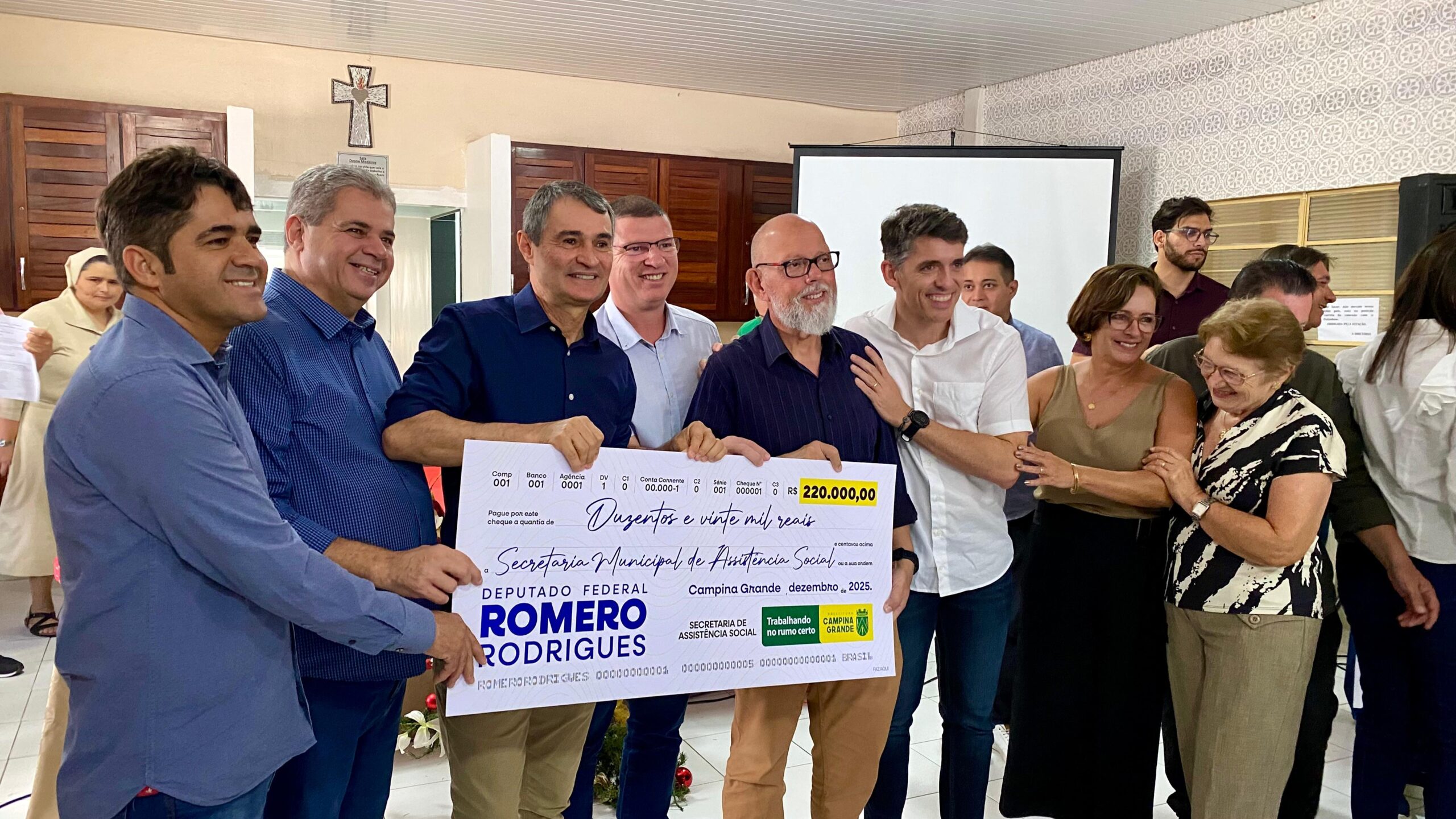Assistência Social da Prefeitura de Campina Grande e entidades filantrópicas na cidade são contempladas com emendas do deputado federal Romero Rodrigues
