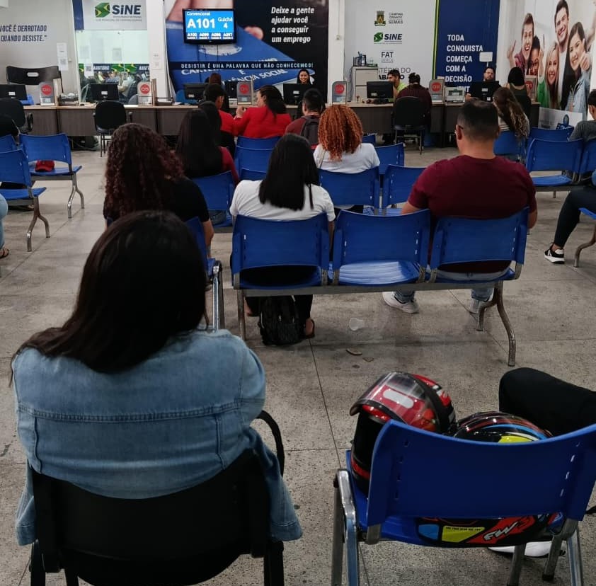 Campina Grande oferece 1.150 vagas de emprego, nesta semana, conforme sistema de cadastro do Sine Municipal