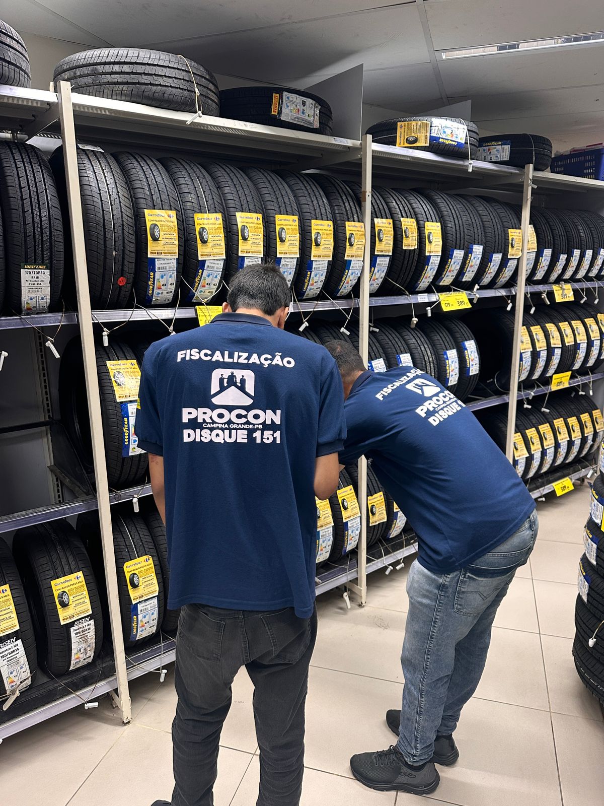 Procon-CG: preço de pneus pode variar até R$ 300 nas lojas de Campina Grande