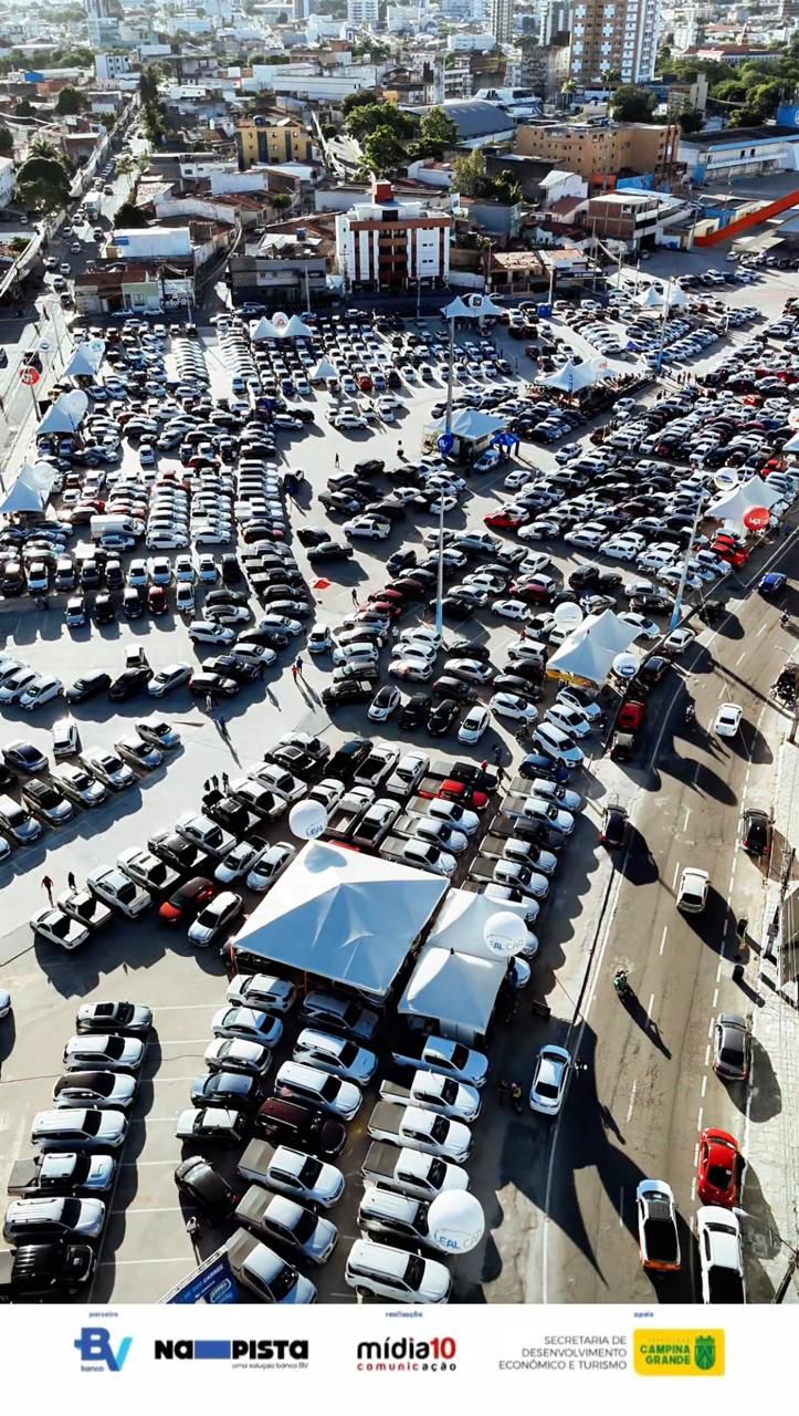 No Parque do Povo: feirão aquece comércio e movimenta economia de Campina Grande com incremento nas vendas do mercado de veículos