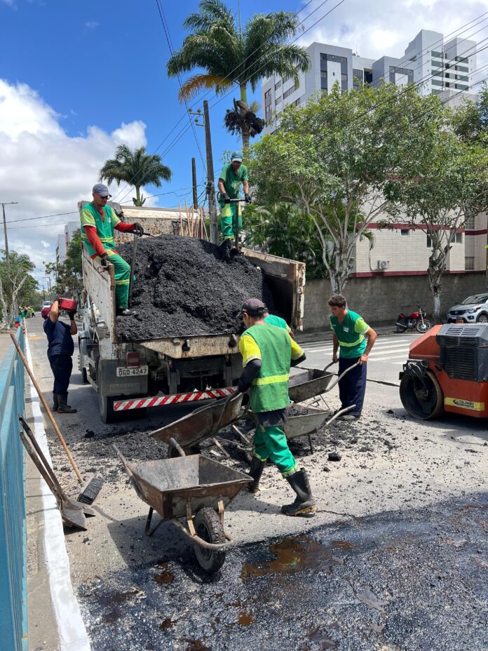 Prefeitura de Campina Grande intensifica operação tapa-buraco e acelera recuperação da malha viária