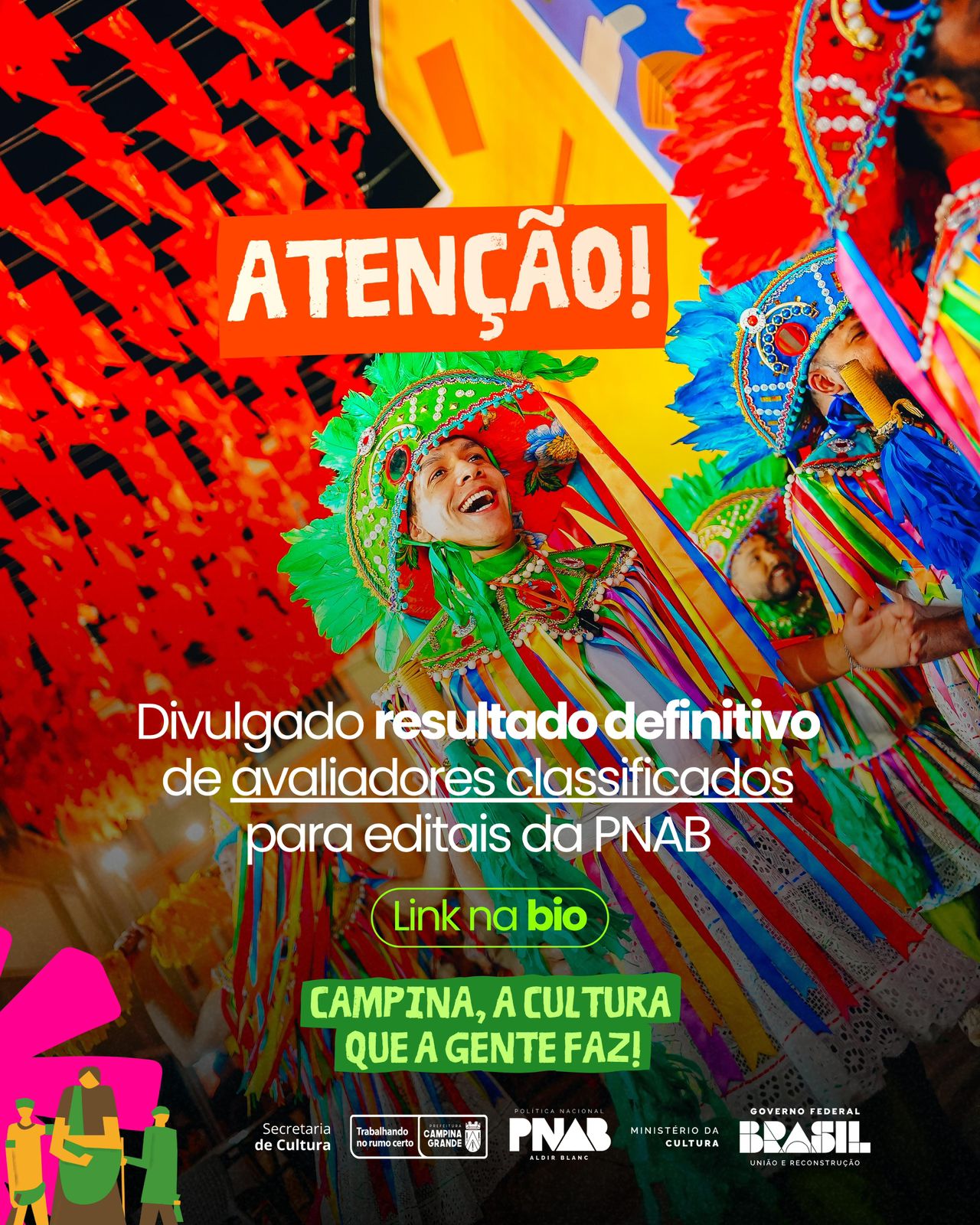 Prefeitura de Campina Grande divulga resultado definitivo de pareceristas credenciados para editais da PNAB