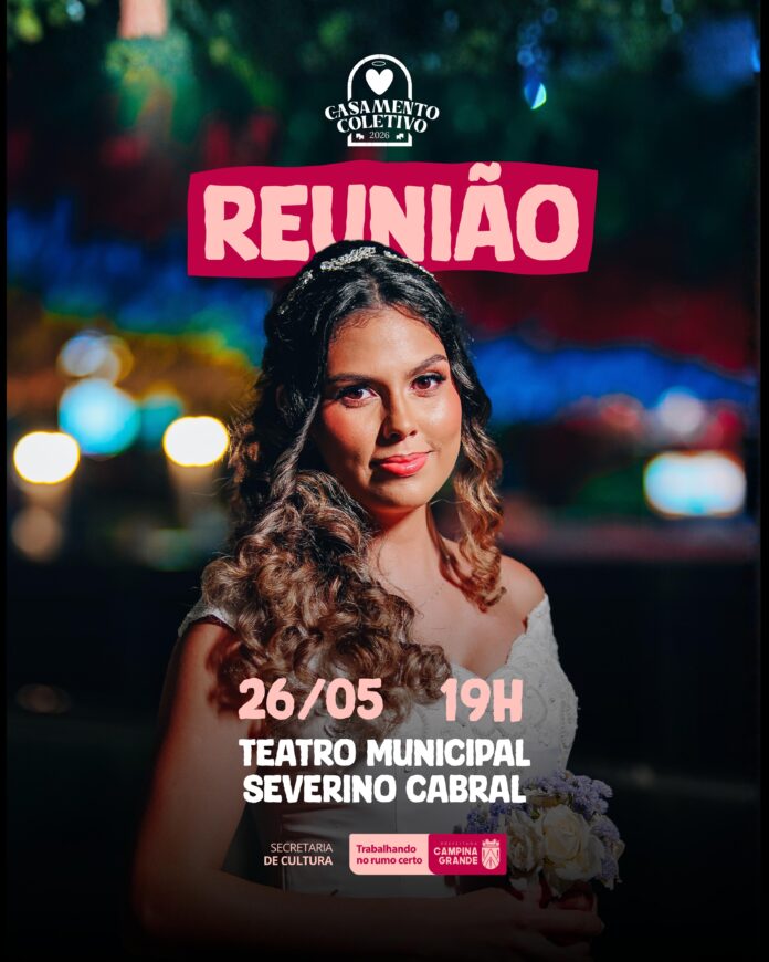 Casais do Casamento Coletivo 2026 participam de segunda reunião preparatória no Teatro Municipal