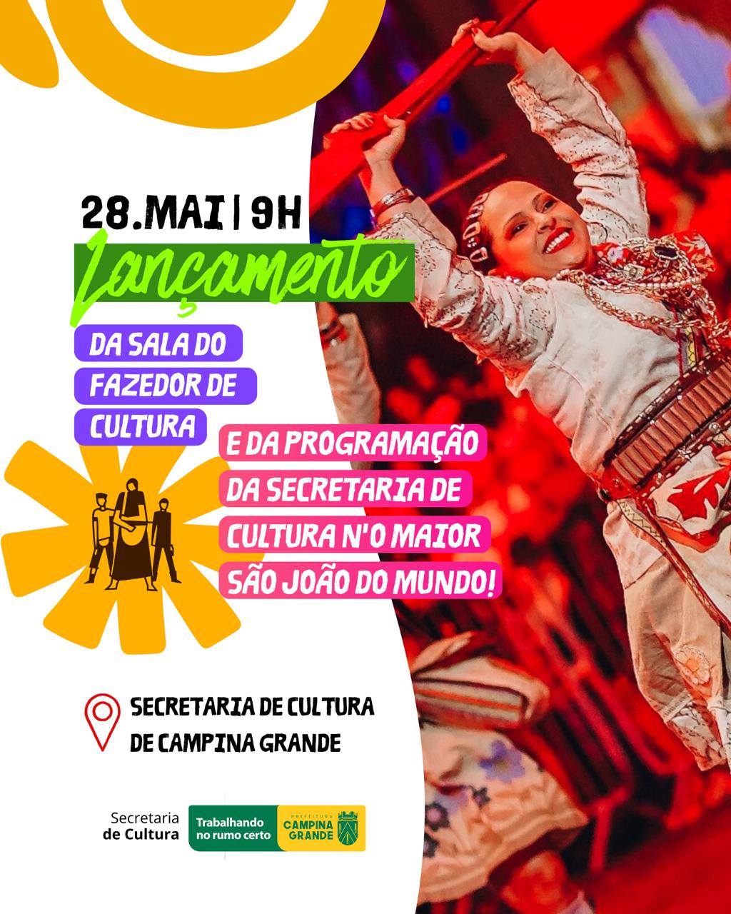 Prefeitura de Campina Grande inaugura Sala do Fazedor de Cultura e lança programação cultural d’O Maior São João do Mundo