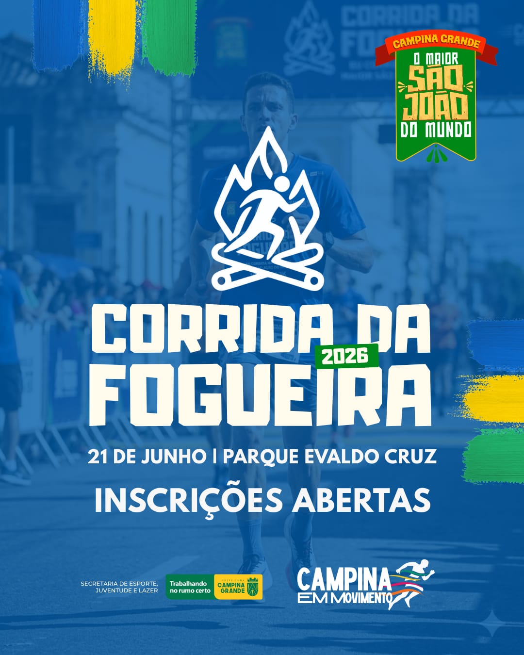 Prefeitura de Campina Grande abre as inscrições para a 43ª edição da Corrida da Fogueira