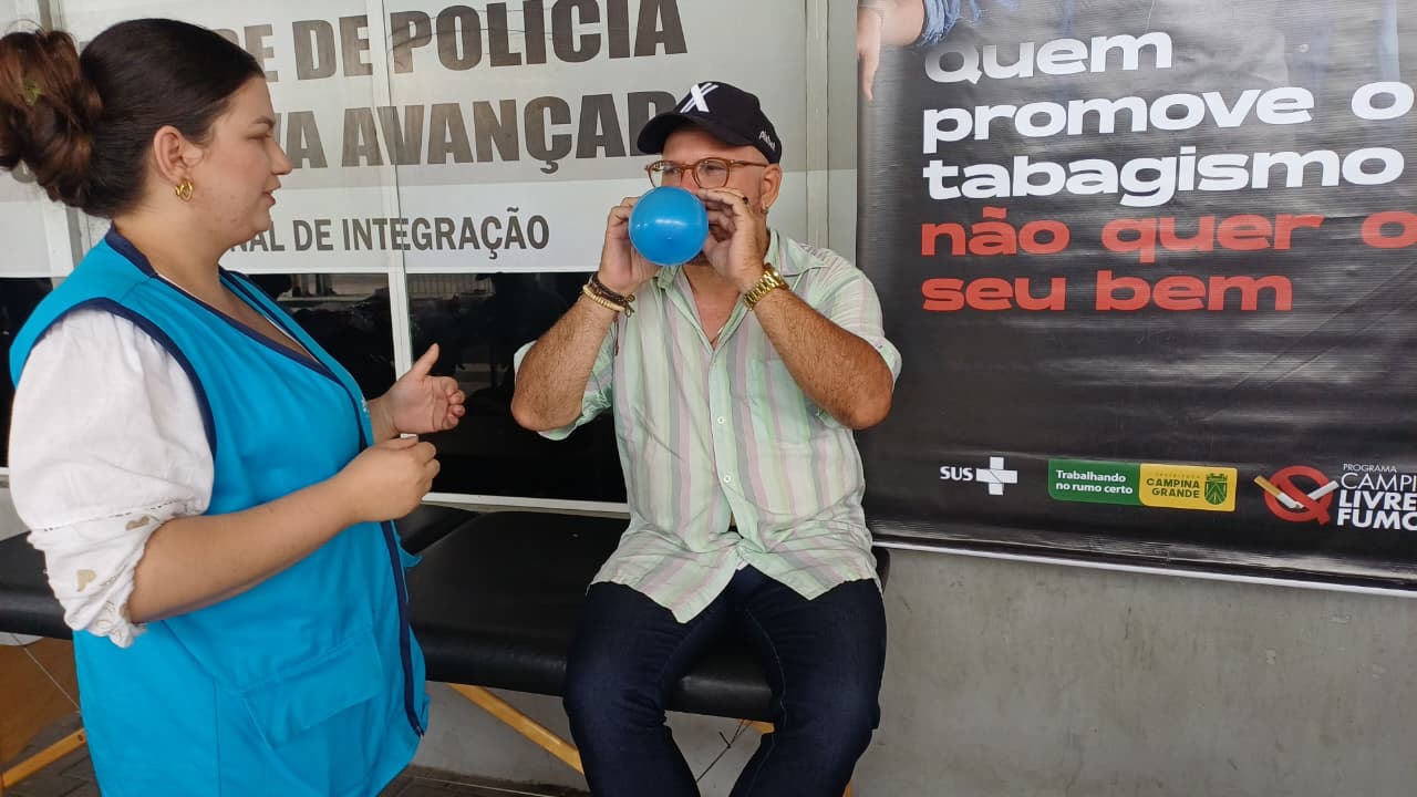 Prefeitura de Campina Grande realiza ação educativa alusiva ao Dia Mundial sem Tabaco