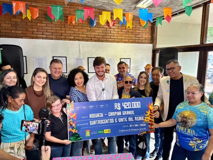 Prefeitura de Campina Grande formaliza aporte histórico de R$ 420 mil para quadrilhas juninas