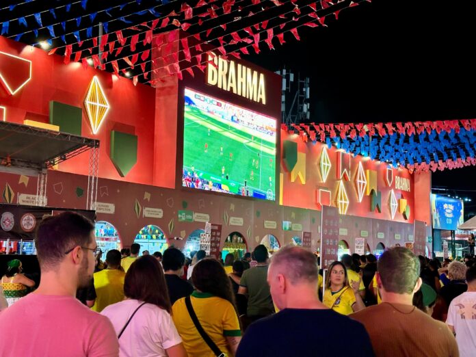 O Maior São João do Mundo: jogo do Brasil será exibido nesta segunda-feira, Dia de São Pedro, no Parque do Povo