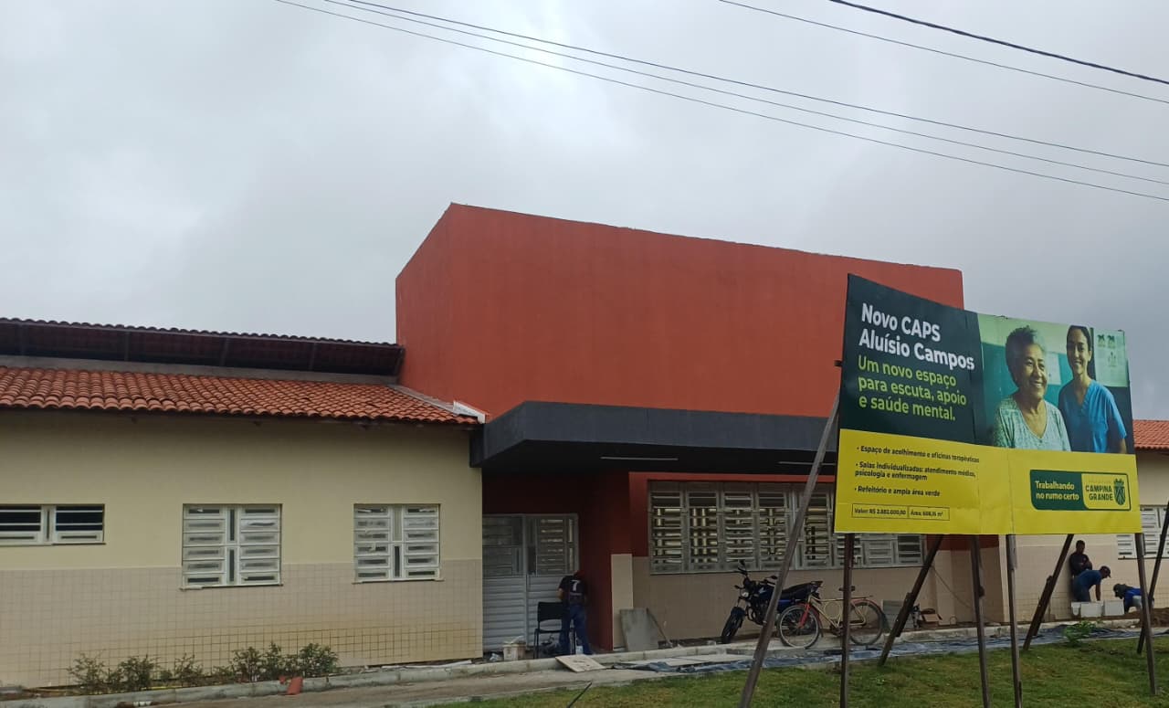 Secretários de Saúde e de Obras vistoriam fase final da construção do novo CAPS Aluízio Campos
