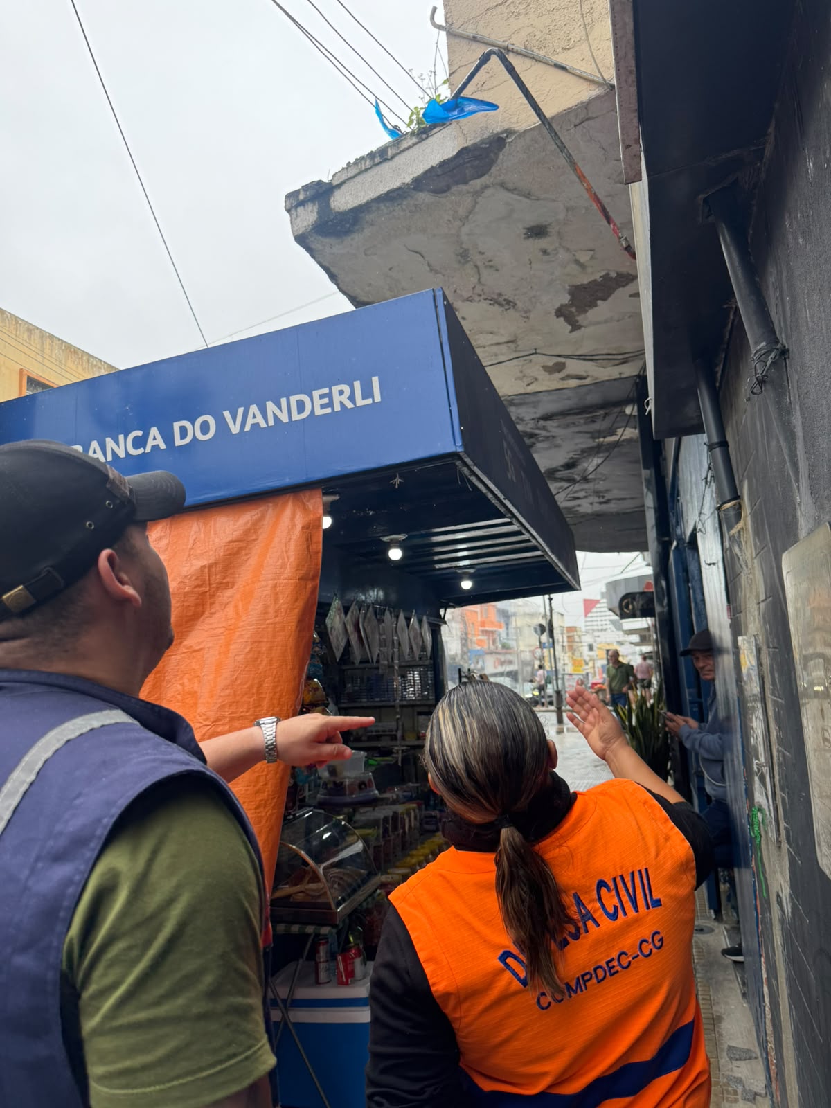 Defesa Civil realiza Operação Marquise e reforça segurança preventiva no Centro de Campina Grande