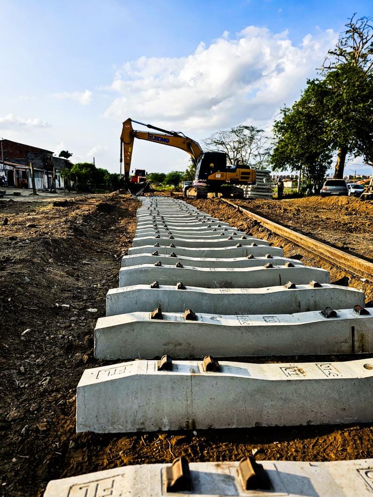Obra do VLT avança em Campina Grande e infraestrutura tem entrega prevista para o segundo semestre de 2027