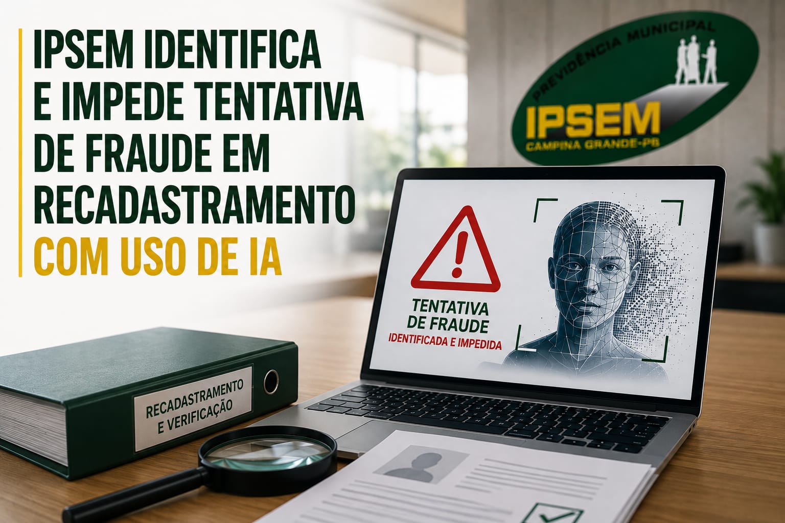 IPSEM identifica tentativa de fraude com indícios de uso de inteligência artificial
