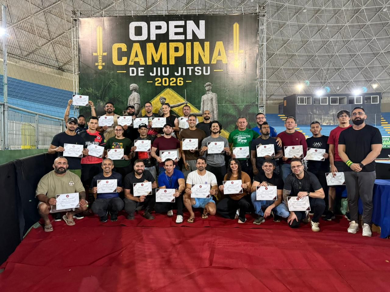 Ginásio o “Meninão”, recebeu Open Campina de Jiu-Jitsu