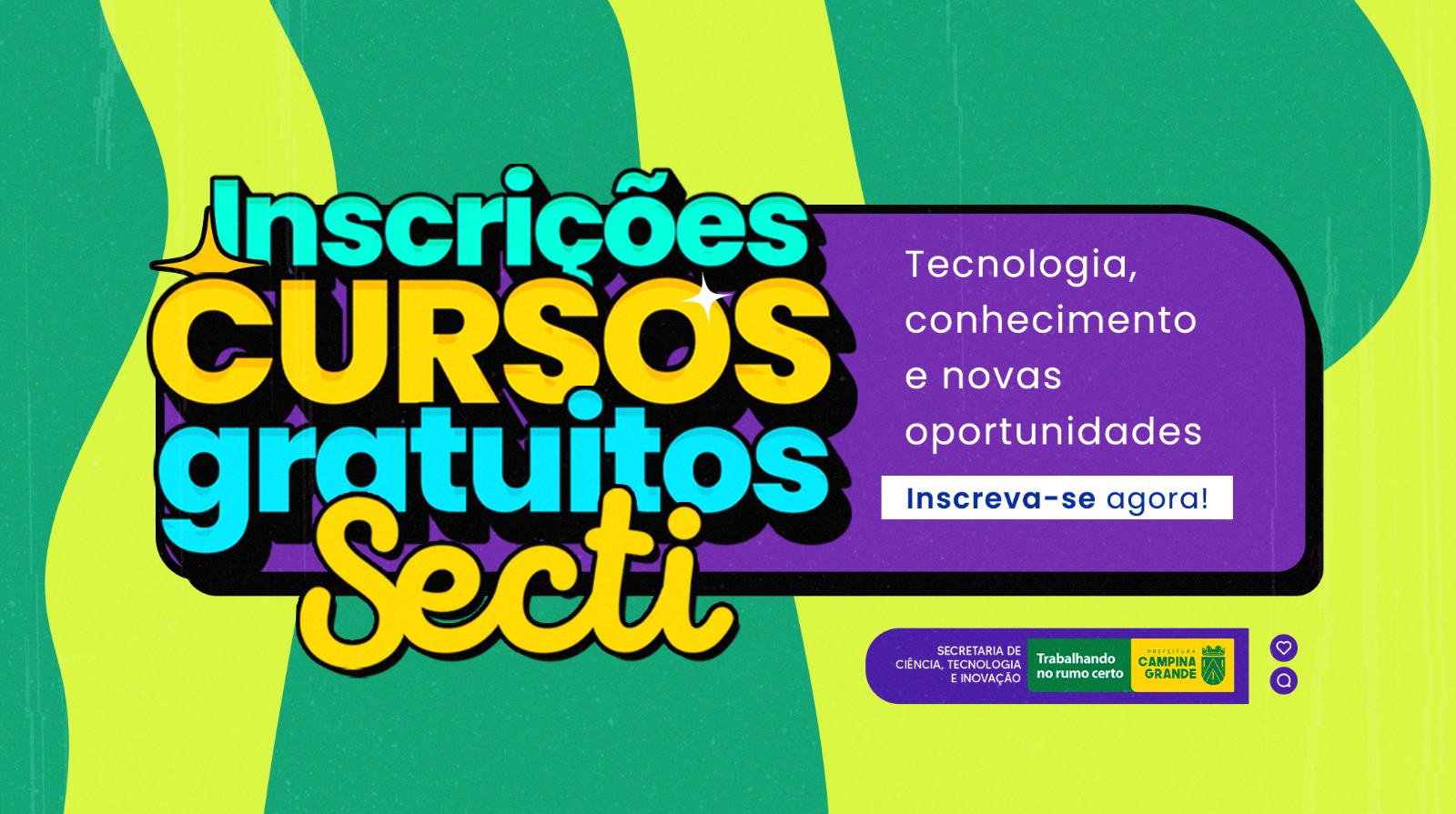 Secretaria de Ciência e Tecnologia de Campina Grande abre 350 vagas para cursos gratuitos na área de tecnologia
